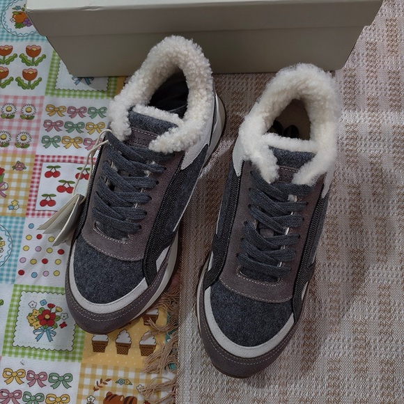 Brunello Cucinelli Shoes - Brunello Cucinelli Fleece-Lined Casual Sneakers